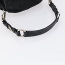 PRADA Shoulder Bag Nylon Black Silver Auth 147531-7