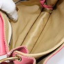 Miu Miu Shoulder Bag Leather Pink Gold Auth 147535-11