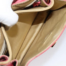 Miu Miu Shoulder Bag Leather Pink Gold Auth 147535-22