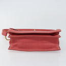 Miu Miu Shoulder Bag Leather Pink Gold Auth 147535-5