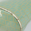 FENDI Zucchino Canvas Mamma Baguette Bag Enamel Peppermint Gold Auth 147538-9
