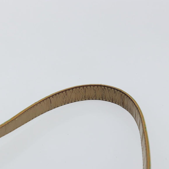 FENDI Zucchino Canvas Mamma Baguette Bag Enamel Peppermint Gold Auth 147538