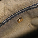 FENDI Zucca Canvas Vanity Bag Black Brown Auth 147539-18