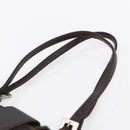 FENDI Zucca Canvas Mamma Baguette Tote Bag Black Brown Auth 147540-14