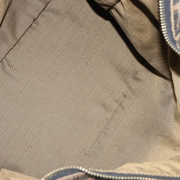 FENDI Zucca Canvas Tote Bag Black Brown Auth 147544