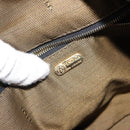 FENDI Zucca Canvas Vanity Bag Black Brown Auth 147545-18