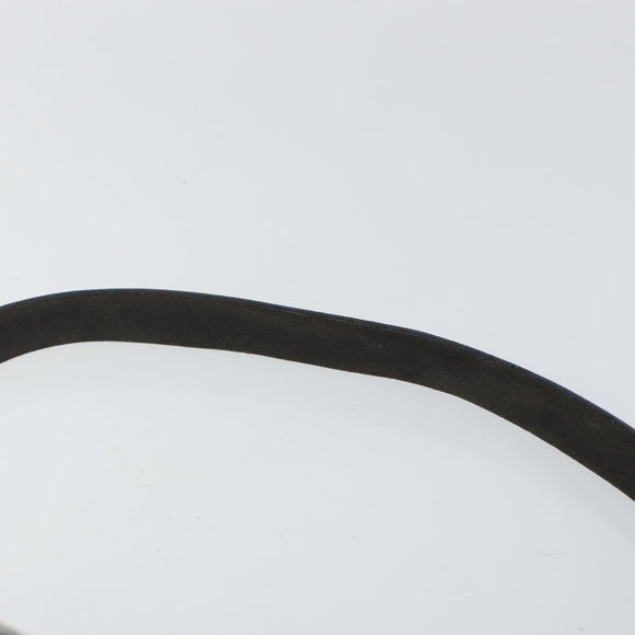 FENDI Zucchino Canvas Mamma Baguette Tote Bag Navy Silver Auth 147547