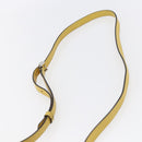 FENDI Petite 2JOURS Hand Bag Leather Yellow Silver Auth 147548-14