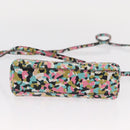 FENDI Micro Peek A Boo Hand Bag Leather Multicolor Auth 147549-5