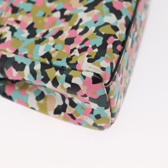 FENDI Micro Peek A Boo Hand Bag Leather Multicolor Auth 147549