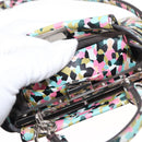 FENDI Micro Peek A Boo Hand Bag Leather Multicolor Auth 147549-12