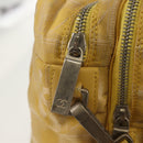 CHANEL New Travel Line Hand Bag Nylon 2way Yellow Silver CC Auth 147551-20