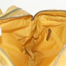 CHANEL New Travel Line Hand Bag Nylon 2way Yellow Silver CC Auth 147551-23