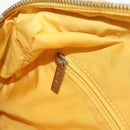 CHANEL New Travel Line Hand Bag Nylon 2way Yellow Silver CC Auth 147551-24