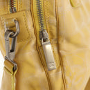 CHANEL New Travel Line Hand Bag Nylon 2way Yellow Silver CC Auth 147551-26