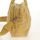 CHANEL New Travel Line Hand Bag Nylon 2way Yellow Silver CC Auth 147551-3