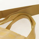 CHANEL New Travel Line Hand Bag Nylon 2way Yellow Silver CC Auth 147551-14