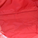 CHANEL New Travel Line Tote Bag Nylon Red Silver CC Auth 147552-16