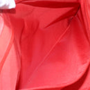 CHANEL New Travel Line Tote Bag Nylon Red Silver CC Auth 147552-19