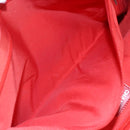 CHANEL New Travel Line Tote Bag Nylon Red Silver CC Auth 147552-20