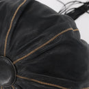 CHANEL Chain Shoulder Bag Leather Black Silver CC Auth 147553-13