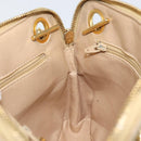 CHANEL Matelasse Chain Shoulder Bag Lamb Skin Beige Gold CC Auth 147554-19