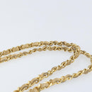 CHANEL Matelasse Chain Shoulder Bag Lamb Skin Beige Gold CC Auth 147554-14