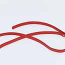 Christian Dior Trotter Canvas Shoulder Bag Red Silver Auth 147558-8