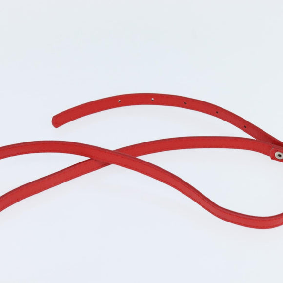 Christian Dior Trotter Canvas Shoulder Bag Red Silver Auth 147558