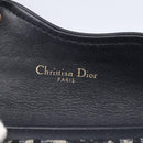 Christian Dior Trotter Canvas Saddle Coin Card Case Navy Auth 147559-17