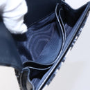 Christian Dior Trotter Canvas Saddle Coin Card Case Navy Auth 147559-10