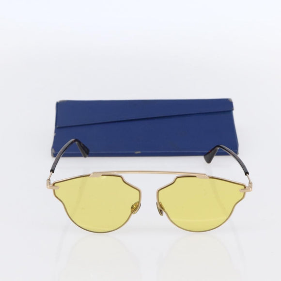 Christian Dior Sunglasses plastic Yellow Auth 147561