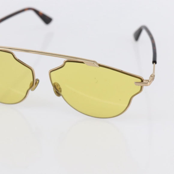 Christian Dior Sunglasses plastic Yellow Auth 147561