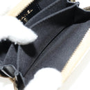 CHANEL Matelasse Compact Wallet Leather Champagne Gold CC Auth 147563V-17