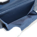 CHANEL Matelasse Cruise Line Long Wallet Navy Gold CC Auth 147564V-14