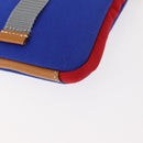 LOEWE Eye Loewe Neck Pouch Canvas Blue Auth 147565-16