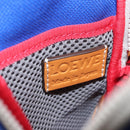 LOEWE Eye Loewe Neck Pouch Canvas Blue Auth 147565-17