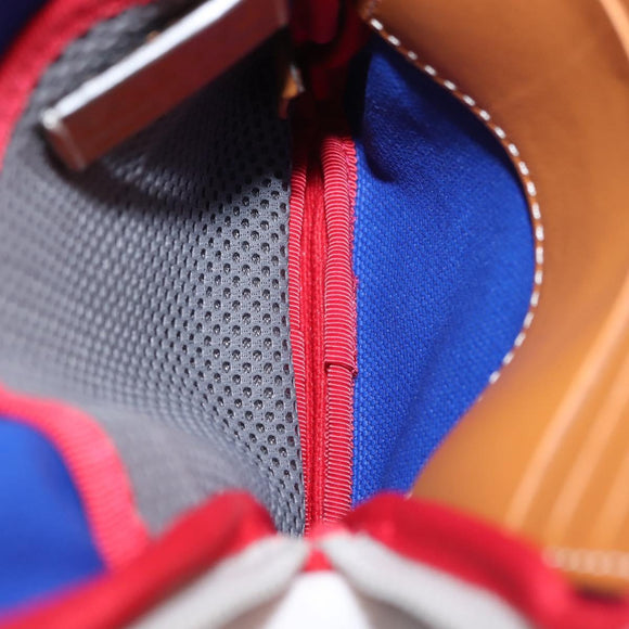 LOEWE Eye Loewe Neck Pouch Canvas Blue Auth 147565