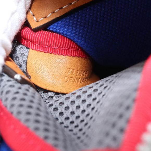 LOEWE Eye Loewe Neck Pouch Canvas Blue Auth 147565