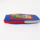 LOEWE Eye Loewe Neck Pouch Canvas Blue Auth 147565-3