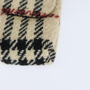 BURBERRY Nova Check Shoulder Pouch Canvas Beige Auth 147566-11