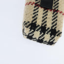 BURBERRY Nova Check Shoulder Pouch Canvas Beige Auth 147566-12