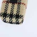 BURBERRY Nova Check Shoulder Pouch Canvas Beige Auth 147566-13