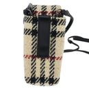 BURBERRY Nova Check Shoulder Pouch Canvas Beige Auth 147566-3
