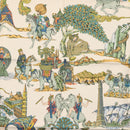 HERMES Carre 90 Scarf ""Au FIL de La SOIE"" Silk Blue Auth 147568-6