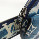 LOUIS VUITTON Monogram Escal Ceinture Belt 37.6"" Blue M0253W LV Auth 147571M-8