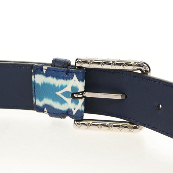 LOUIS VUITTON Monogram Escal Ceinture Belt 37.6"" Blue M0253W LV Auth 147571M