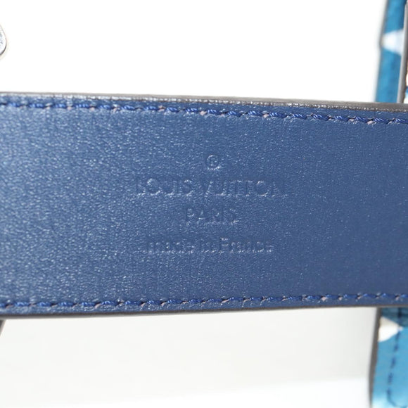 LOUIS VUITTON Monogram Escal Ceinture Belt 37.6"" Blue M0253W LV Auth 147571M