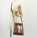 GUCCI Micro GG Supreme Doraemon Collaboration Bag PVC Beige 655597 Auth 147572M-23