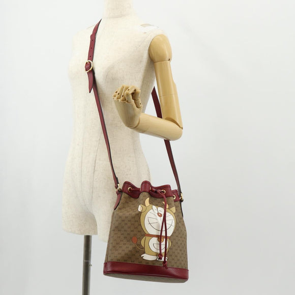 GUCCI Micro GG Supreme Doraemon Collaboration Bag PVC Beige 655597 Auth 147572M